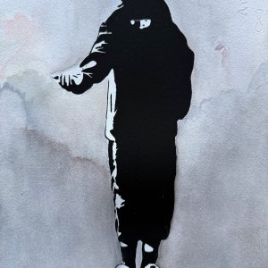 The Beggar (HPM auf Aquarell)