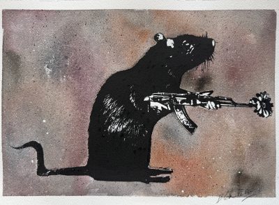 Le Guerrier (sur fond aquarelle unique)